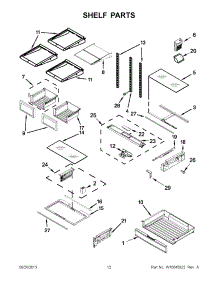 07 - Shelf Parts parts for Maytag Refrigerator MFT2672AEB12 from AppliancePartsPros.com