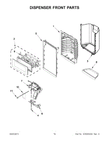 09 - Dispenser Front Parts parts for Maytag Refrigerator MFT2672AEM11 from AppliancePartsPros.com