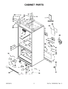 02 - Cabinet Parts parts for Maytag Refrigerator MFT2672AEW11 from AppliancePartsPros.com