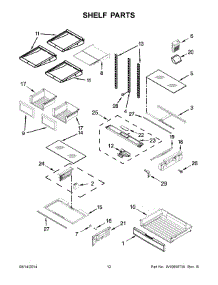 07 - Shelf Parts parts for Maytag Refrigerator MFT2673BEM12 from AppliancePartsPros.com