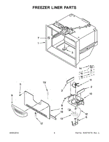 04 - Freezer Liner Parts parts for Maytag Refrigerator MFT2776DEH00 from AppliancePartsPros.com