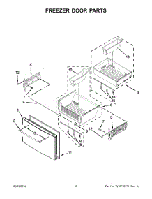 06 - Freezer Door Parts parts for Maytag Refrigerator MFT2776DEH00 from AppliancePartsPros.com