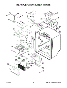 03 - Refrigerator Liner Parts parts for Maytag Refrigerator MFT2776DEM01 from AppliancePartsPros.com