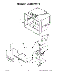 04 - Freezer Liner Parts parts for Maytag Refrigerator MFT2776DEM01 from AppliancePartsPros.com