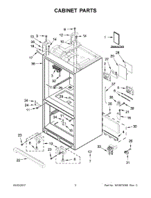 02 - Cabinet Parts parts for Maytag Refrigerator MFT2776FEZ00 from AppliancePartsPros.com