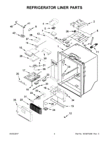 03 - Refrigerator Liner Parts parts for Maytag Refrigerator MFT2776FEZ00 from AppliancePartsPros.com