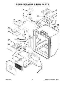 03 - Refrigerator Liner Parts parts for Maytag Refrigerator MFT2778EEZ00 from AppliancePartsPros.com