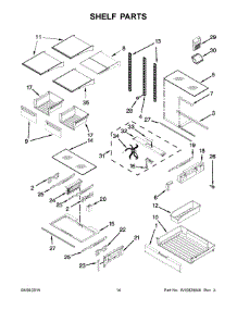 08 - Shelf Parts parts for Maytag Refrigerator MFT2778EEZ00 from AppliancePartsPros.com