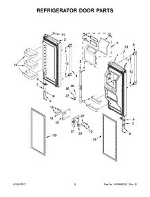 05 - Refrigerator Door Parts parts for Maytag Refrigerator MFT2778EEZ01 from AppliancePartsPros.com