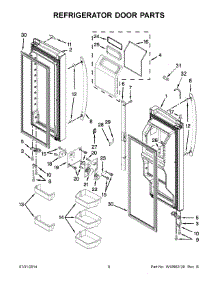 05 - Refrigerator Door Parts parts for Maytag Refrigerator MFT2976AEB03 from AppliancePartsPros.com