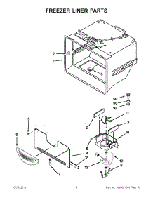 02 - Freezer Liner Parts parts for Maytag Refrigerator MFT2976AEM02 from AppliancePartsPros.com