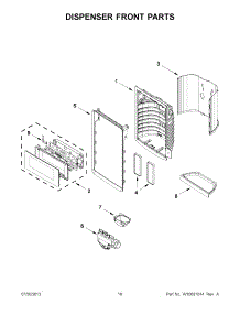 08 - Dispenser Front Parts parts for Maytag Refrigerator MFT2976AEM02 from AppliancePartsPros.com