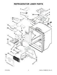 03 - Refrigerator Liner Parts parts for Maytag Refrigerator MFT2976AEM03 from AppliancePartsPros.com