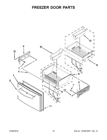 06 - Freezer Door Parts parts for Maytag Refrigerator MFT2976AEW01 from AppliancePartsPros.com