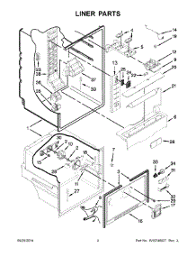 03 - Liner Parts parts for Maytag Refrigerator MFW2055DRM00 from AppliancePartsPros.com
