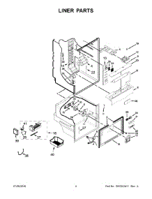 03 - Liner Parts parts for Maytag Refrigerator MFW2055FRZ00 from AppliancePartsPros.com