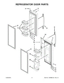 04 - Refrigerator Door Parts parts for Maytag Refrigerator MFW2055YEB02 from AppliancePartsPros.com