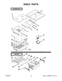 07 - Shelf Parts parts for Maytag Refrigerator MFW2055YEM02 from AppliancePartsPros.com