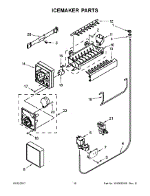 09 - Icemaker Parts parts for Maytag Refrigerator MFW2055YEW01 from AppliancePartsPros.com