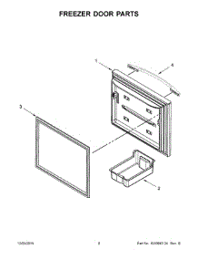 05 - Freezer Door Parts parts for Maytag Refrigerator MFW2055YEW02 from AppliancePartsPros.com