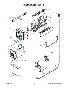 09 - Icemaker Parts parts for Maytag Refrigerator MFW2055YEW02 from AppliancePartsPros.com