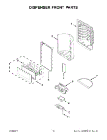 09 - Dispenser Front Parts parts for Maytag Refrigerator MFX2676FRZ00 from AppliancePartsPros.com