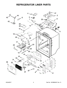 03 - Refrigerator Liner Parts parts for Maytag Refrigerator MFX2876DRE00 from AppliancePartsPros.com