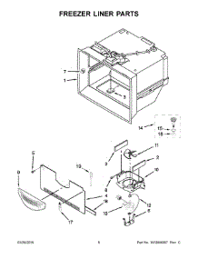 04 - Freezer Liner Parts parts for Maytag Refrigerator MFX2876DRE01 from AppliancePartsPros.com