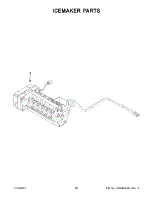 11 - Icemaker Parts parts for Maytag Refrigerator MFX2876DRE02 from AppliancePartsPros.com