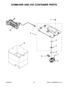 10 - Icemaker And Ice Container Parts parts for Maytag Refrigerator MFX2876DRH00 from AppliancePartsPros.com