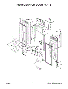 05 - Refrigerator Door Parts parts for Maytag Refrigerator MFX2876DRM00 from AppliancePartsPros.com