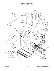 07 - Unit Parts parts for Maytag Refrigerator MFX2876DRM00 from AppliancePartsPros.com
