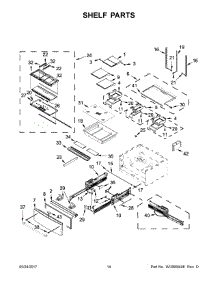 08 - Shelf Parts parts for Maytag Refrigerator MFX2876DRM00 from AppliancePartsPros.com