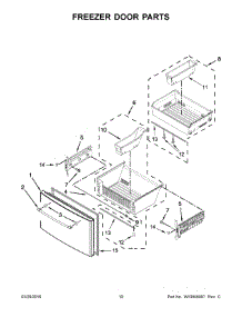 06 - Freezer Door Parts parts for Maytag Refrigerator MFX2876DRM01 from AppliancePartsPros.com
