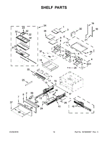 08 - Shelf Parts parts for Maytag Refrigerator MFX2876DRM01 from AppliancePartsPros.com