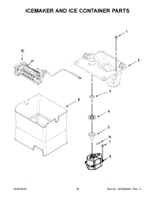 10 - Icemaker And Ice Container Parts parts for Maytag Refrigerator MFX2876DRM01 from AppliancePartsPros.com