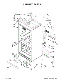 02 - Cabinet Parts parts for Maytag Refrigerator MFX2876DRM02 from AppliancePartsPros.com