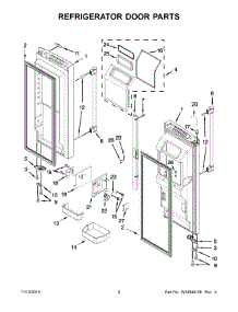 05 - Refrigerator Door Parts parts for Maytag Refrigerator MFX2876DRM02 from AppliancePartsPros.com