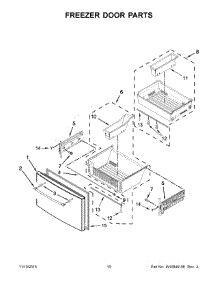 06 - Freezer Door Parts parts for Maytag Refrigerator MFX2876DRM02 from AppliancePartsPros.com