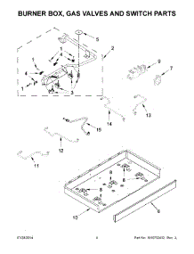 03 - Burner Box, Gas Valves And Switch Parts parts for Maytag Cooktop MGC7536DB00 from AppliancePartsPros.com