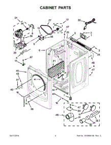 03 - Cabinet Parts parts for Maytag Dryer MGD3100DW0 from AppliancePartsPros.com
