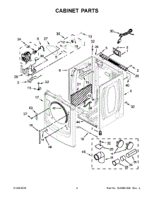 03 - Cabinet Parts parts for Maytag Dryer MGD3100DW1 from AppliancePartsPros.com