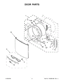 05 - Door Parts parts for Maytag Dryer MGD3100DW1 from AppliancePartsPros.com