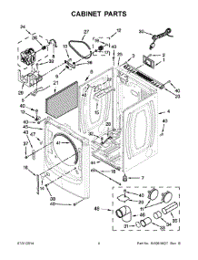 03 - Cabinet Parts parts for Maytag Dryer MGD6000AG1 from AppliancePartsPros.com