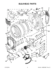 04 - Bulkhead Parts parts for Maytag Dryer MGD6000AG1 from AppliancePartsPros.com