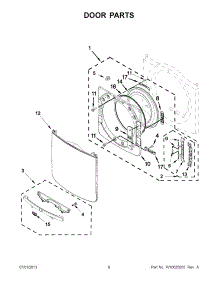 04 - Door Parts parts for Maytag Dryer MGD8000AG1 from AppliancePartsPros.com