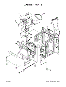 02 - Cabinet Parts parts for Maytag Dryer MGDB700BW0 from AppliancePartsPros.com