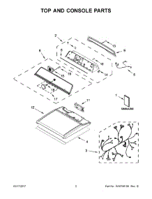 02 - Top And Console Parts parts for Maytag Laundry Center MGDB835DW0 from AppliancePartsPros.com