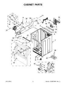 03 - Cabinet Parts parts for Maytag Laundry Center MGDB855DW3 from AppliancePartsPros.com