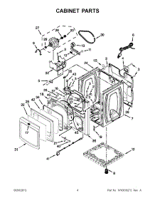 02 - Cabinet Parts parts for Maytag Dryer MGDB880BW0 from AppliancePartsPros.com